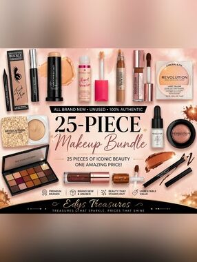 25 PIECE MAKEUP BUNDLE LOT New